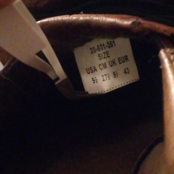 Roper Mens Performance Sport Slip-Ons Cognac Tan Faux Ostrich Leather Shoes - Picture 6 of 10